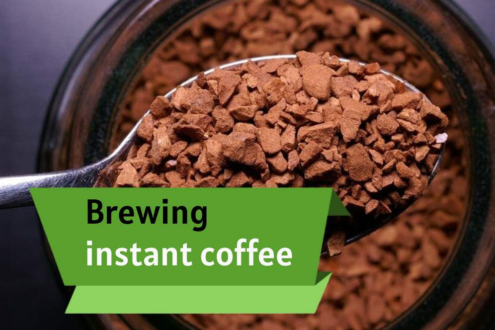 Brewing instant coffee