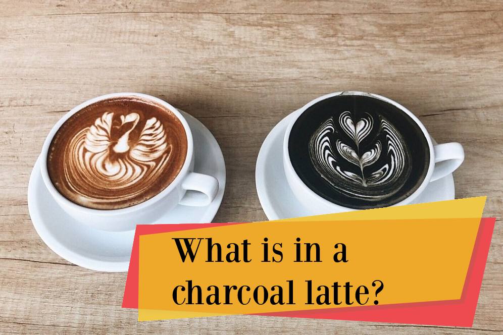 What is in a charcoal latte?