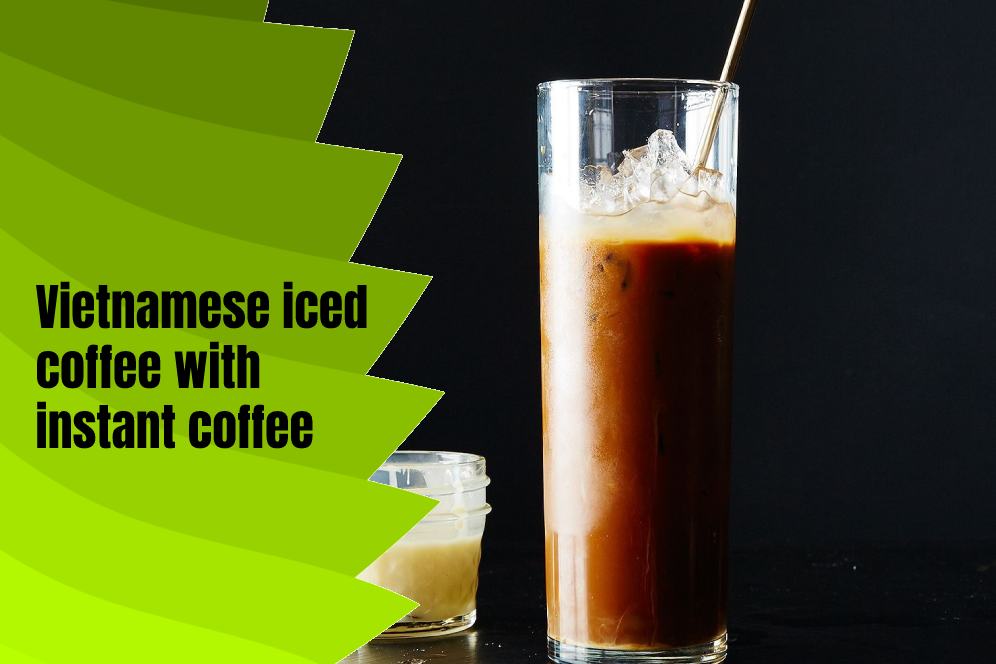 Vietnamese iced coffee with instant coffee