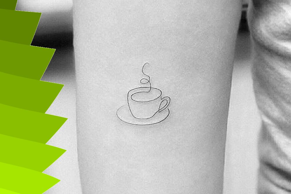 Cute coffee tattoo 